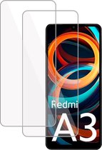 2x Screenprotector geschikt voor Xiaomi Redmi A3 – Gehard Glas - Proteqt+
