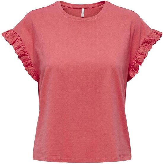 Only T-shirt Onliris S/s Emb Top Jrs Noos 15255618 Rose de Sharon Taille Femme - M