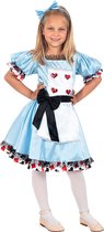 FUNIDELIA Alice in Wonderland Kostuum voor meisjes - Maat: 122 - 134 cm