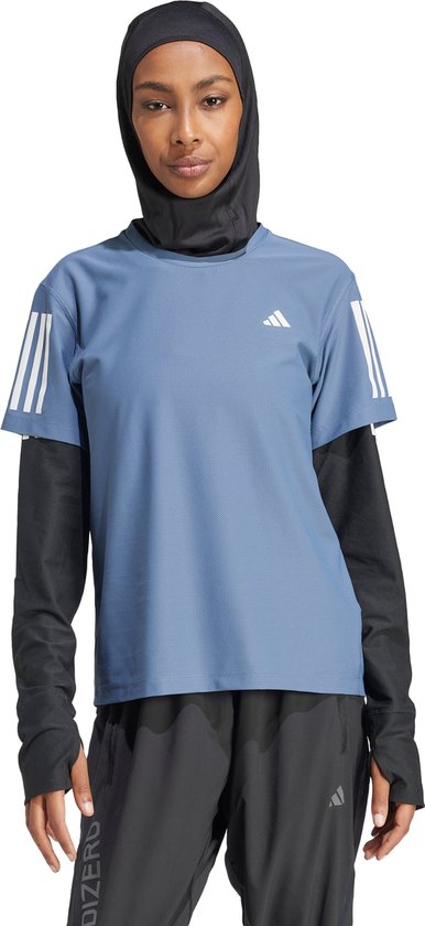 adidas Performance Own The Run T-Shirt - Dames - Blauw- 2XS