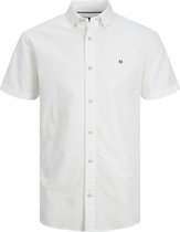 Jack & Jones Overhemd Jprblusummer Shield Shirt S/s 12233118 White/slim Fit Mannen Maat - M