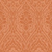 Barok behang Profhome 961952-GU textiel behang gestructureerd in barok stijl mat oranje rood 5,33 m2