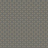 Grafisch behang Profhome 379573-GU vliesbehang licht gestructureerd design glanzend grijs goud zwart 5,33 m2
