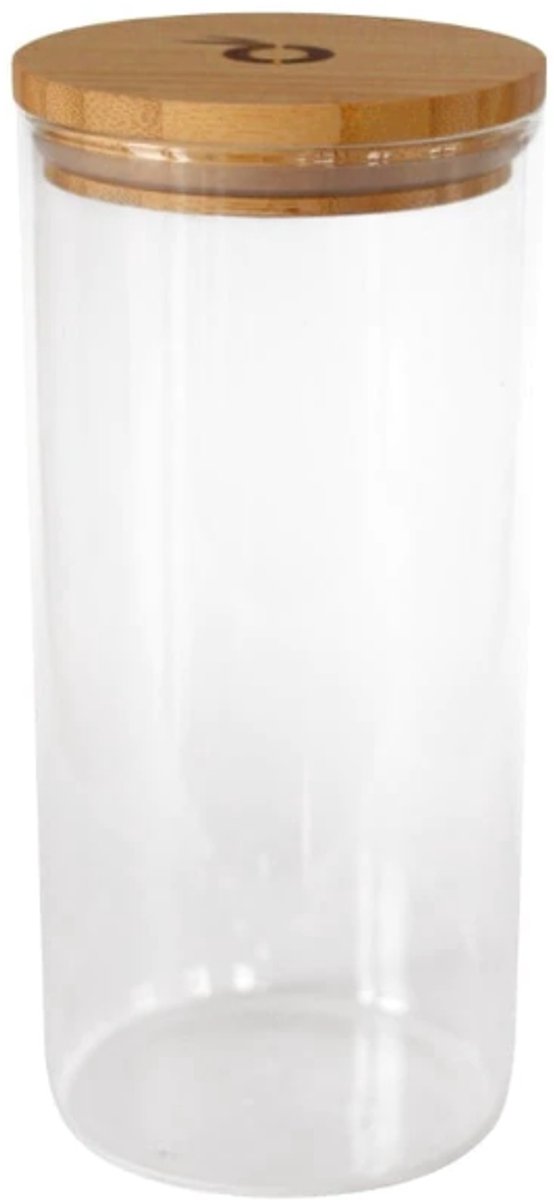 Pandoo Glazen Voorraadpot - 1300ml - Luchtdichte glazen pot - Universele opslagoplossing - Aroma- & luchtdicht bewaren