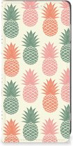 Smartphone Hoesje Geschikt voor Motorola Moto G84 Leuk Bookcase Ananas