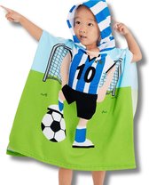 BoefieBoef BadPoncho La Pulga - De Perfecte Microvezel Kinderhanddoek met Capuchon voor Peuters en Kleuters (1-6 jaar) - argentinie
