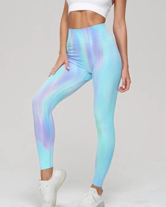 EXPLOSION GYM LEGGING - Maat M - Blauw - Fitness legging - Sportlegging - Yogalegging