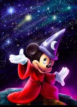 Diamond painting Mickey Mouse 30x40 ronde steentjes
