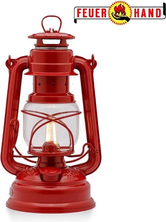 Feuerhand LED Stormlamp 276 Robijn Rood — afbeelding 4
