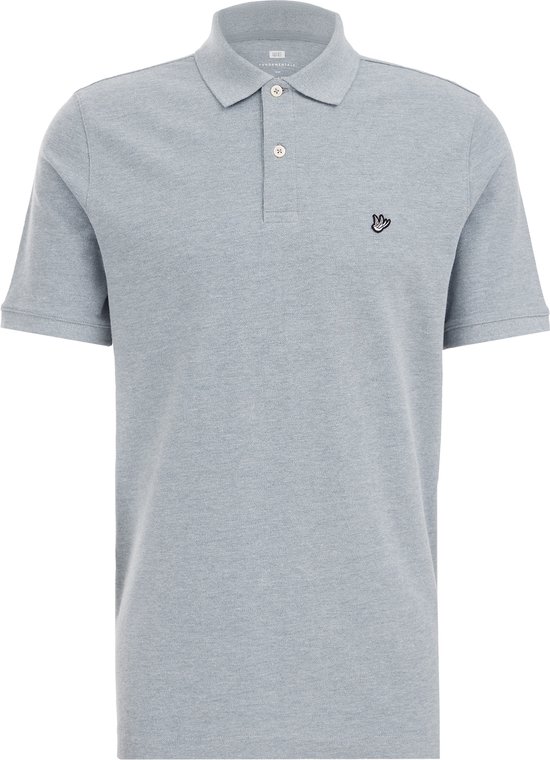 WE Fashion Heren polo met structuur bol