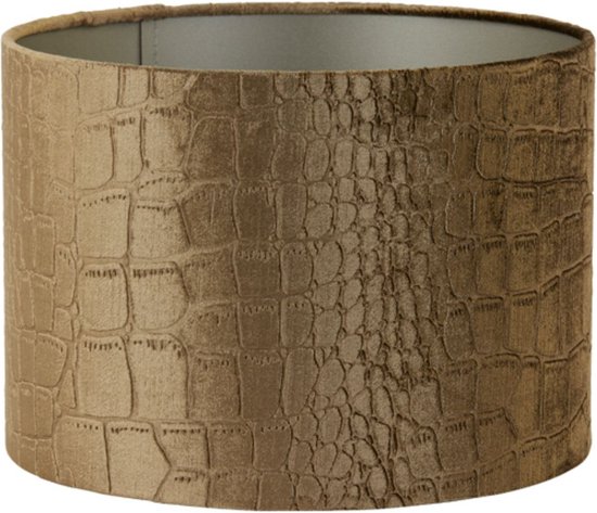 Light & Living Cilinder Lampenkap Praya - Bruin - Ø30x21cm - Modern