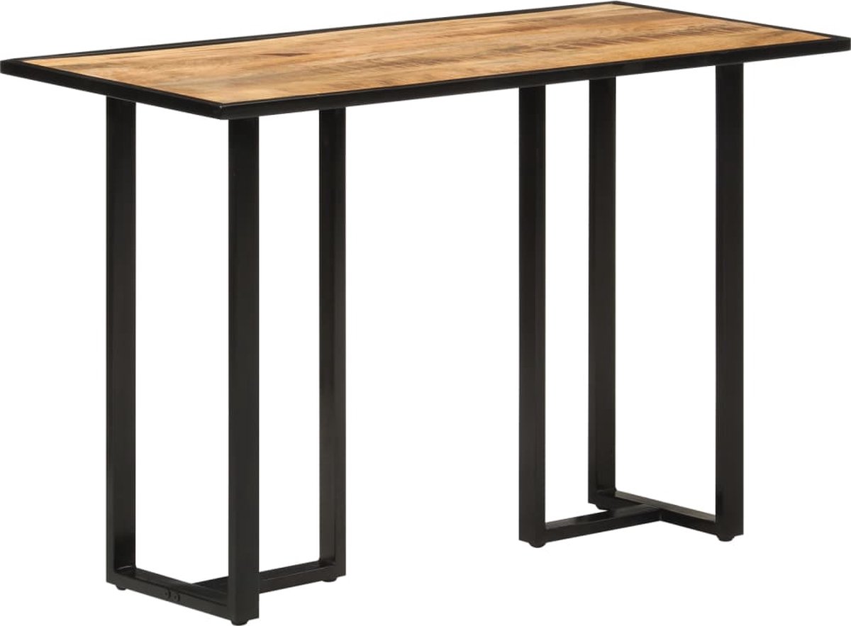 vidaXL Eettafel - 110x55x75,5 - cm - massief - mangohout Bruin
