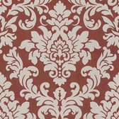 Papier peint baroque Profhome 372705-GU papier peint intissé légèrement structuré style baroque rouge scintillant beige doré 5,33 m2