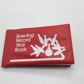 Bowling Master 'Bowling Record Year book' , rood, om ouderwets met de hand de score bij te houden gedurende het jaar