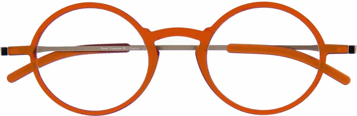 Read Eyewear CHAP33M Leesbril +1.50 - Clear orange - Rond montuur - Incl. aluminium hardcase