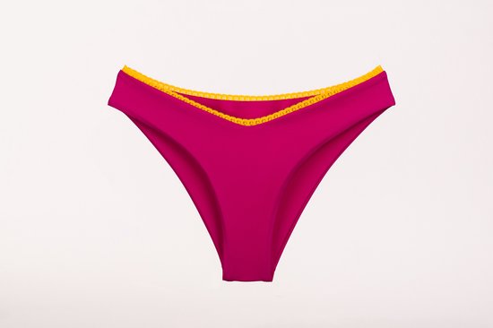 CandyChic Bikini Broekje - Geel/Roze - M - Prothese vriendelijke Bikini