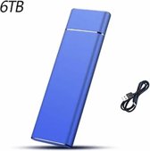 Externe Harde Schijf Draagbare 6Tb Blauw High-Speed Massaopslag Usb 3.0 Interface Voor Computer Notebook Laptops