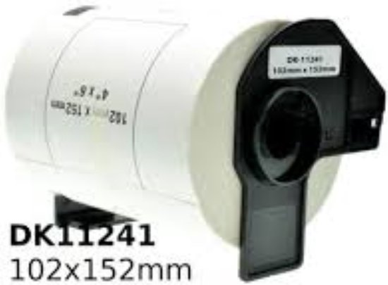 The Bubbli Origineel | DK-11241 Compatible Etiketten Rollen voor BROTHER P-Touch QL-1050 QL-1050N QL-1060N QL-1100 QL-1110NWB (102 mm x 152 mm | 10 Pack