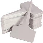 S&D - Plastic notitie bordjes - 100 stuks - Middel - Prijs / Tuin bordjes - Waterbestendig - UV bestendig