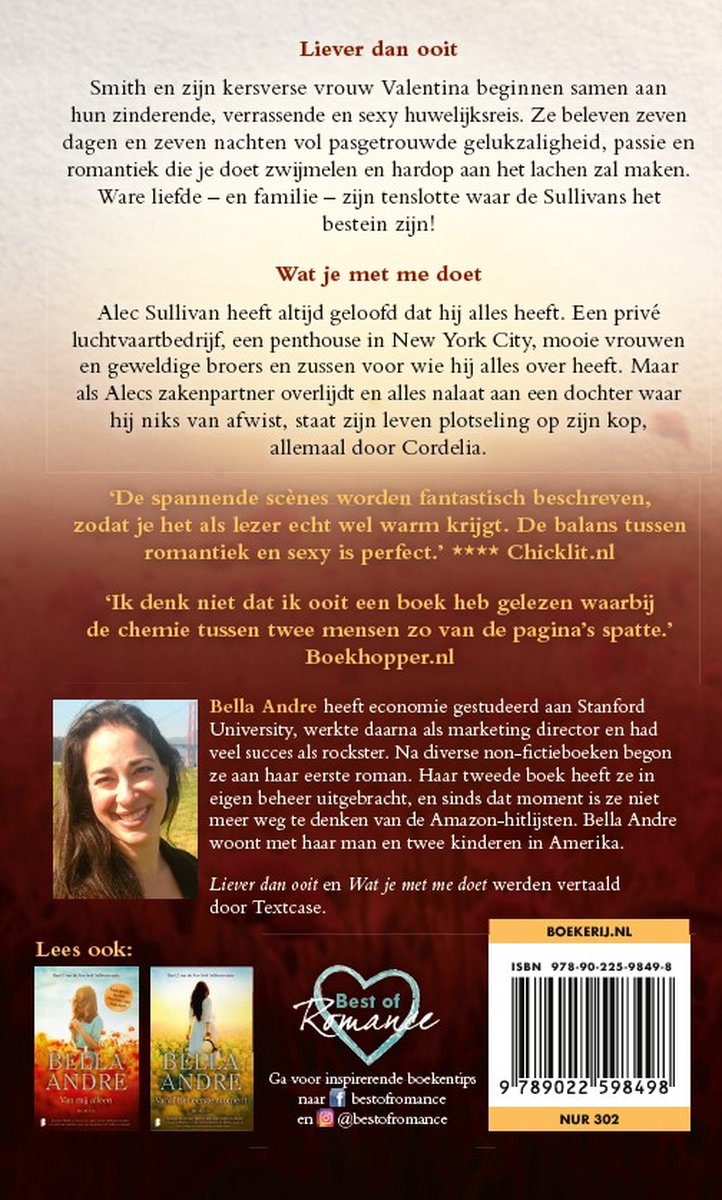 New York Sullivans 3 - Liever dan ooit & Wat je met me doet - back cover