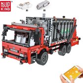 Mouldking 15019 - Vuilniswagen - Bouwset - Bestuurbaar RC - 1689 onderdelen - Lego compatibel