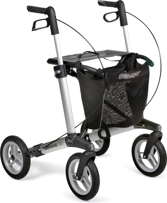 Lichtgewicht rollator Gemino 30 Comfort Zilver