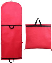 Ademende Kledingtas 180 cm x 64 cm, Opvouwbare Beschermhoes Kledinghoes, Vervoeren/Langdurige Opslag voor Trouwjurken Avondjurken Pakken enz, Rood TKB1001-red