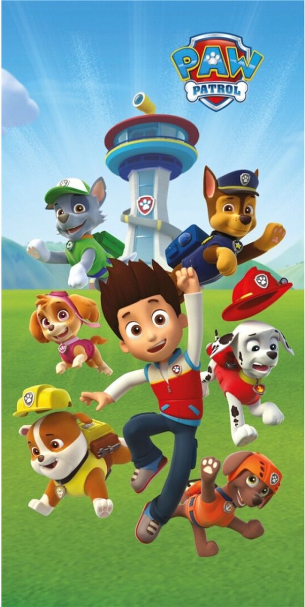Bad Handdoek - Strandlaken - Paw Patrol Go - 70x140cm - Gratis Verzonden