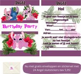 Uitnodiging kinderfeestje - Kinderfeest - Uitnodigingen - Verjaardag - Inclusief enveloppen - Eigen design en print - Wenskaart - Angel - 20 stuks - A6