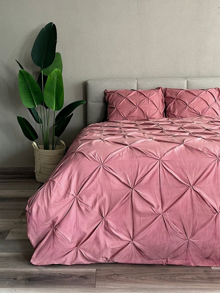 Beau Maison Dekbedovertrek Monte Carlo Tea Pink 240x200/220 cm + 2 kussenslopen