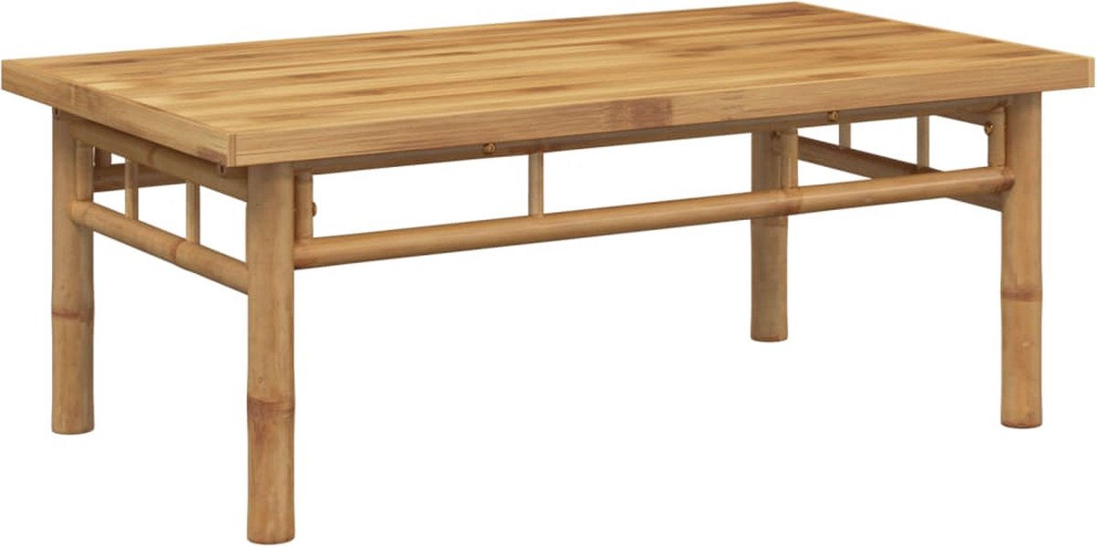 vidaXL Salontafel - 90x50x35 - cm - bamboe Bruin