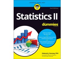 Omslag van Statistics II For Dummies
