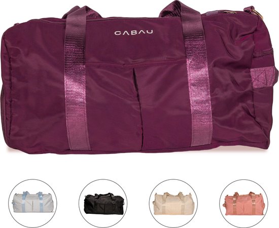 Foto: Cabau lifestyle purple multifunctioneel 40 liter weekendtas neem je sport spullen overal in stijl mee naartoe