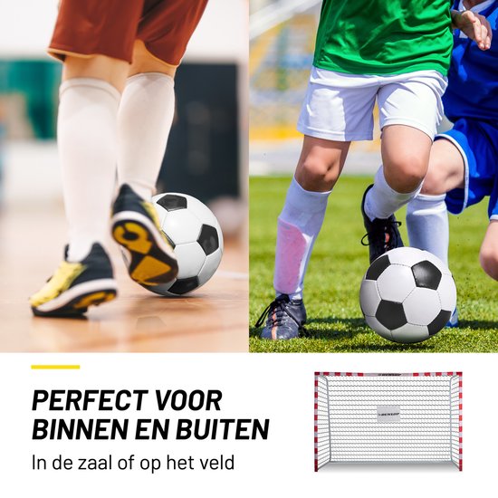 Dunlop Voetbaldoel - 300x200x110 cm - Metaal - Inclusief 7 grondhaken | bol