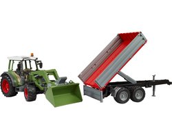 Bruder 2182 Fendt Vario 211 avec chargeur frontal et remorque