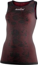 Nalini - Dames - Ondershirt Fietsen - Mouwloos - Onderkleding Wielrennen - Zwart - Rood - NALINISEAMLESSLADYTANK - S/M