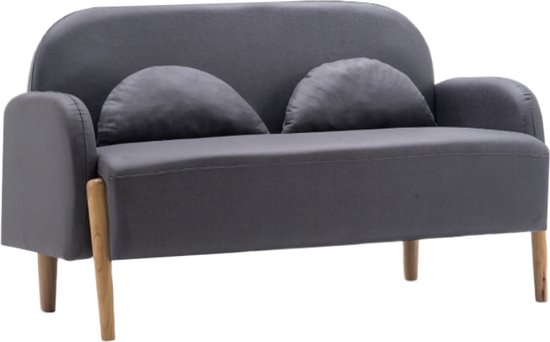 Concept-U - Donkergrijs leereffect Sofa KIDO