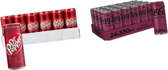 Dr Pepper & Cola Cherry 48x330 ml