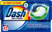 Dash 3in1 PODS - Plus blanc que Wit - Capsules de détergent - Pack économique 4 x 42 lavages