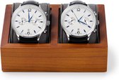 horlogebox - horlogekussen, horlogekast \ horloge doos (13 x 10 x 4.5cm, Dark Grey)