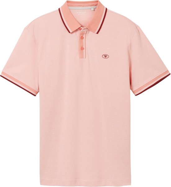 TOM TAILOR polo with detailed collar Heren Poloshirt - Maat L