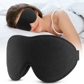 Gemodificeerd Zijdelings Slaapmasker - Comfortabele Black-out Oogbedekking - Verstelbare Band - Zachte Stof - Voor Diepe Slaap - Ideaal voor Zijliggers
