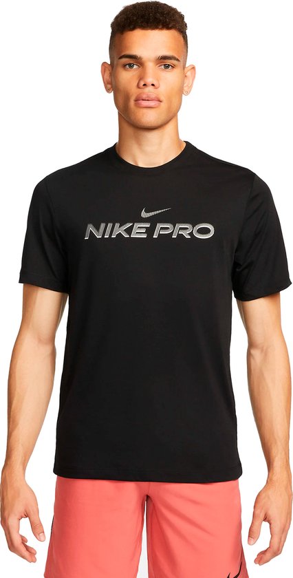 Nike Sportshirt Graphic Logo Dri-FIT Heren - Maat S