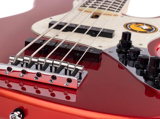 Sire Marcus Miller V7 2e génération Alder 5 Bright Red Metallic - Guitare basse électrique - Rouge