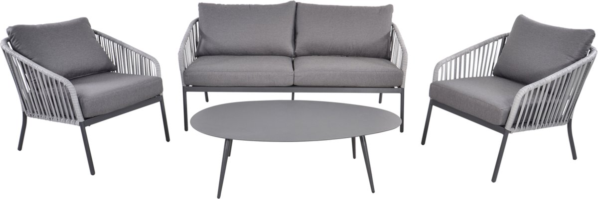 Lesli Living Cattivo loungeset - 2 stoelen en loungebank