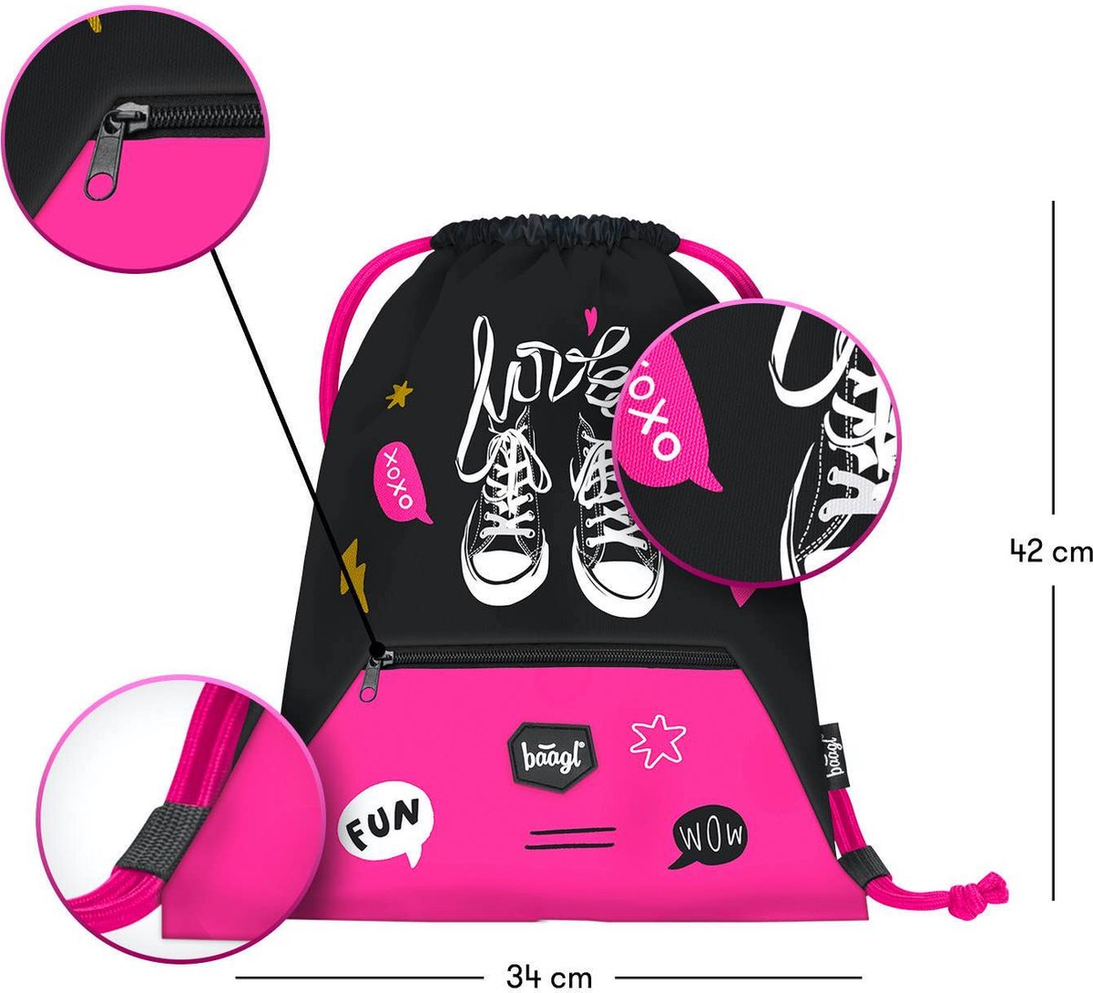 Sneakers Gymtas met Rits