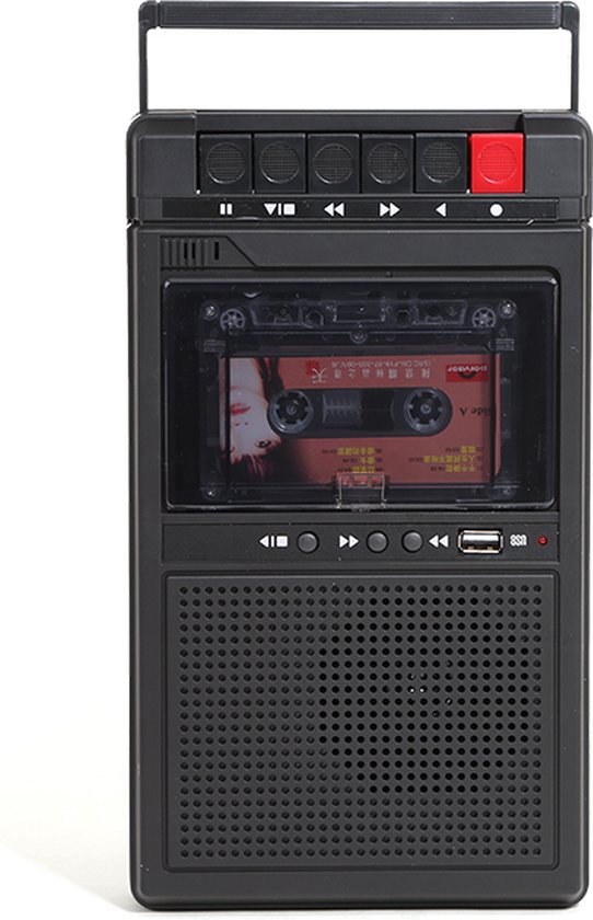 Cassette Recorder - Speler Zwart - Cassetterecorder - Bandrecorder
