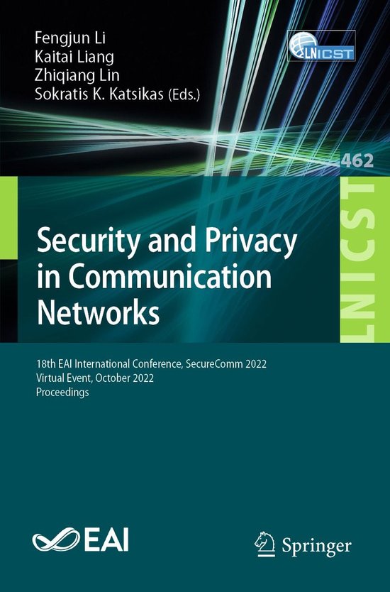 Springer Nature Proceedings Computer Science - Security and  ... - cover