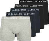 Jack & Jones Heren Boxershorts Effen Trunks JACANTHONY 5-Pack - Maat S