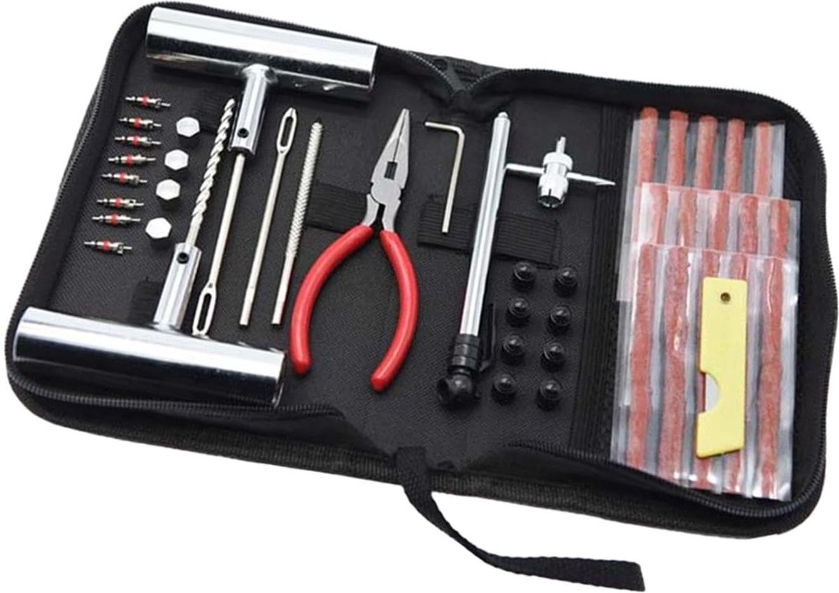 Autobanden reparatie set - 9 delig - Zelf je autoband plakken - Autoband reparatieset